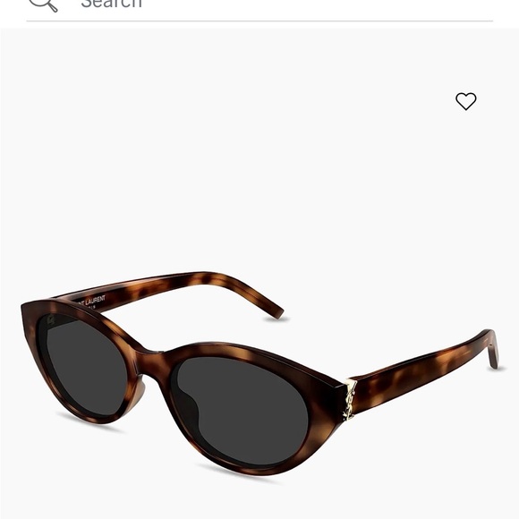 Saint Laurent Brown Cat-Eye Sunglasses - Picture 3 of 8